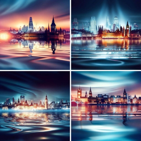 AI London Cityscape Scene
