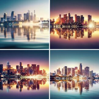 AI Los Angeles Cityscape