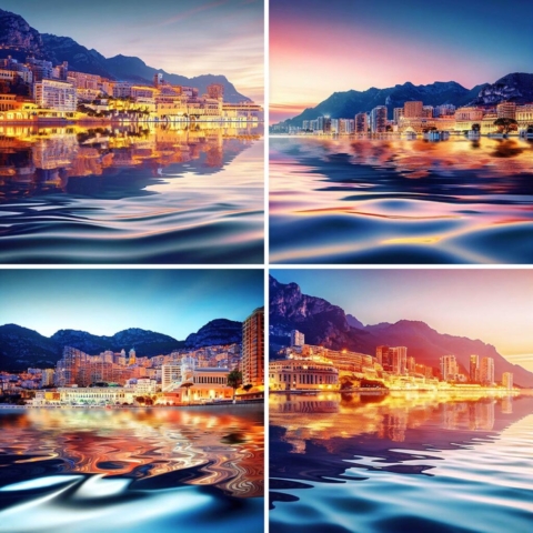 AI Monaco Cityscape Scenic