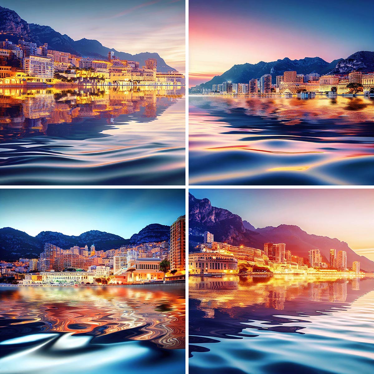 AI Monaco Cityscape Scenic