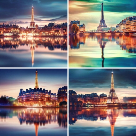 AI Paris City Scene