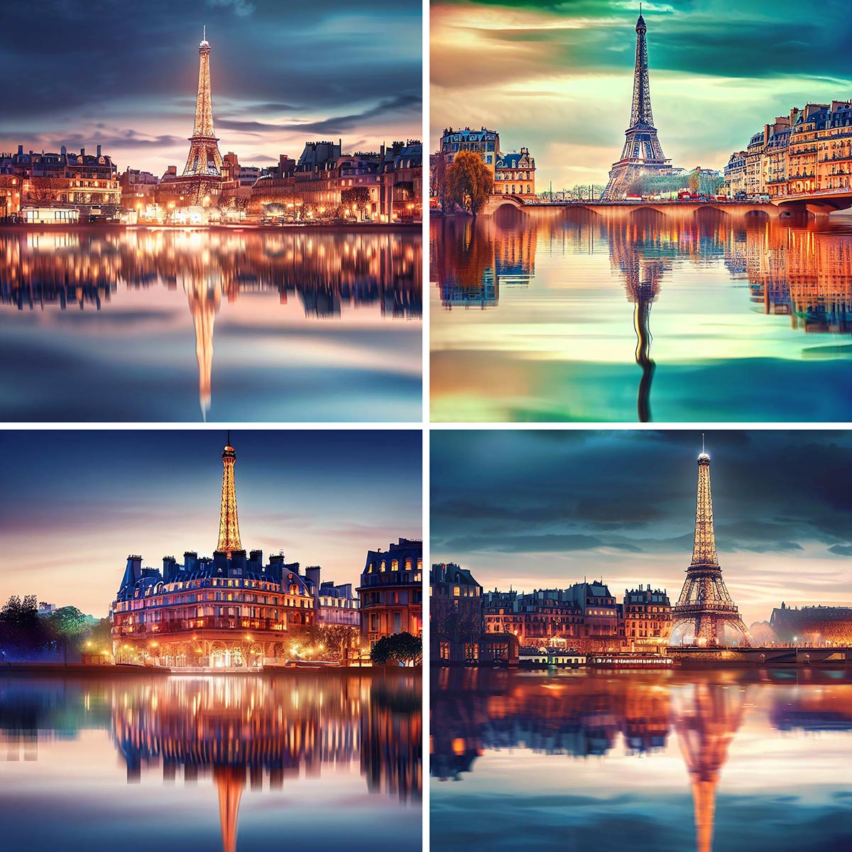 AI Paris City Scene