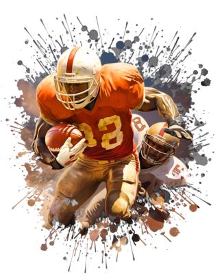 American Footballer Splash Artwork