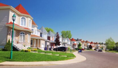 American Perfect Suburban Neighborhood