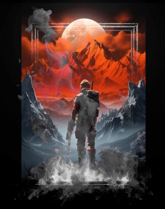 Astronaut on a Mysterious World Artwork