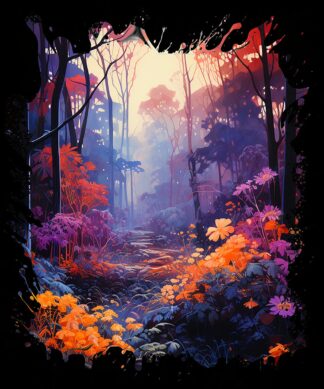 Autumn Forest Scene Fine Art
