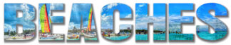 Beaches Text Photo Montage 1 - stock photos and royalty-free images