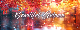 Beautiful Autumn Banner - Colorful Scene at Fall