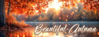 Beautiful Autumn Banner - Nature Peaceful Fall Scene