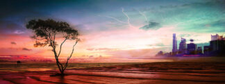 Colorful Apocalyptic Landscape 06 - stock photos and royalty-free images