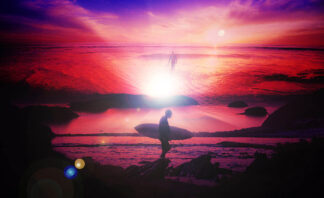 Colorful Beach Scenes Stock Photo Montage