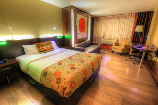 Colorful Hotel Room - stock photos and royalty-free images