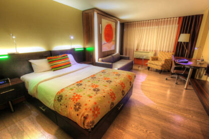 Colorful Hotel Room - stock photos and royalty-free images
