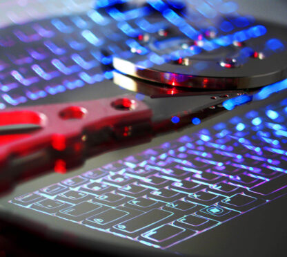 Computer and Hardware Montage