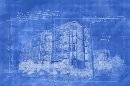 Condominium Building Construction Blueprint Design