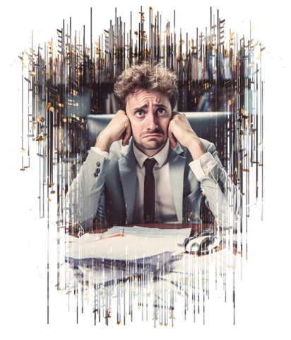 Depressed and Frustrated Businessman
