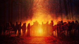 Group of Horses Running HD Photo Montage 02