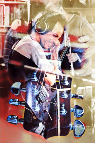 Guitar Player Photo Montage