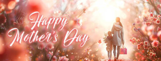 Happy Mother's Day Banner - Cute Nature Scene Photo