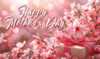 Happy Mother's Day - Gift and Flowers Photo