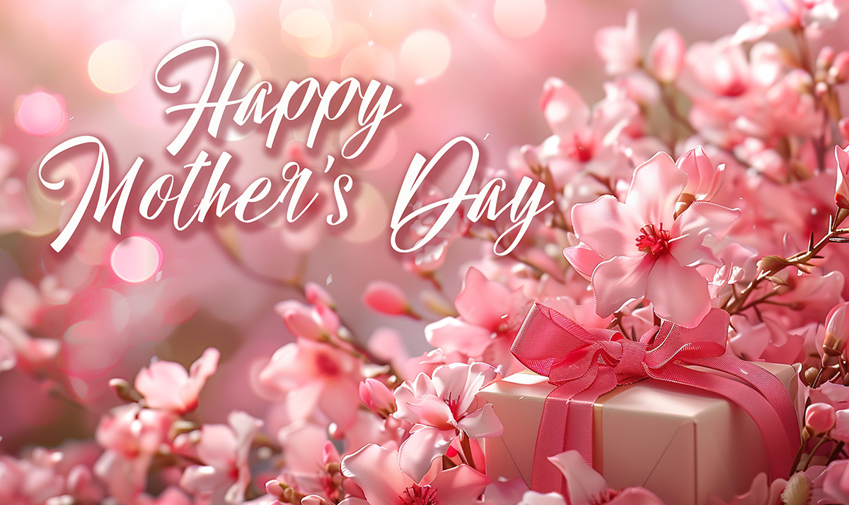 Happy Mother's Day - Gift and Flowers