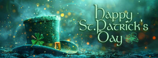 Happy St. Patrick's Day - Irish Hat Banner