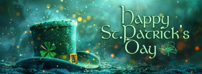 Happy St. Patrick's Day - Irish Hat Banner