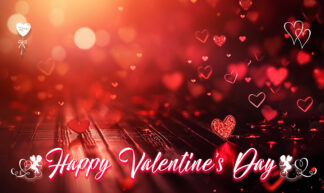 Happy Valentine's Day - Red Hearts Concept