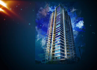 Highrise Condos Art Background