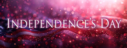 Independence's Day Banner - American Flag 2024