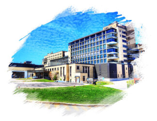 Large Medical Center on White