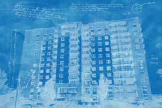 Mid-Rise Apartment Building Construction Blueprint Design