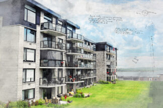 Modern Condos Sketch Image