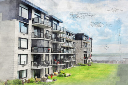 Modern Condos Sketch Image