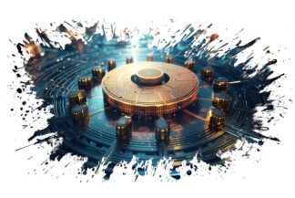 Modern Networking Technology Artwork