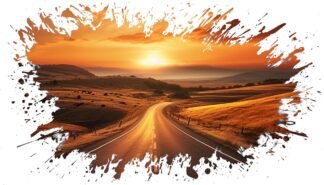 Modern Road Trip Concept Artwork