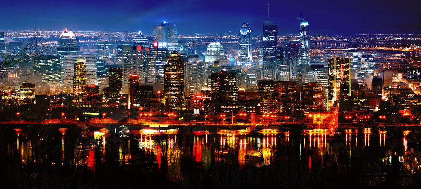 Montreal City in Double - stock photos and royalty-free images