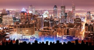 Night Lights on Montreal City