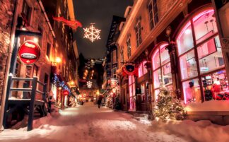 Old Quebec Shopping Alley
