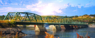 Old Saguenay Bridge and River - stock photos and royalty-free images