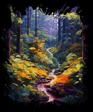 Peaceful Forest Landscape Fine Art