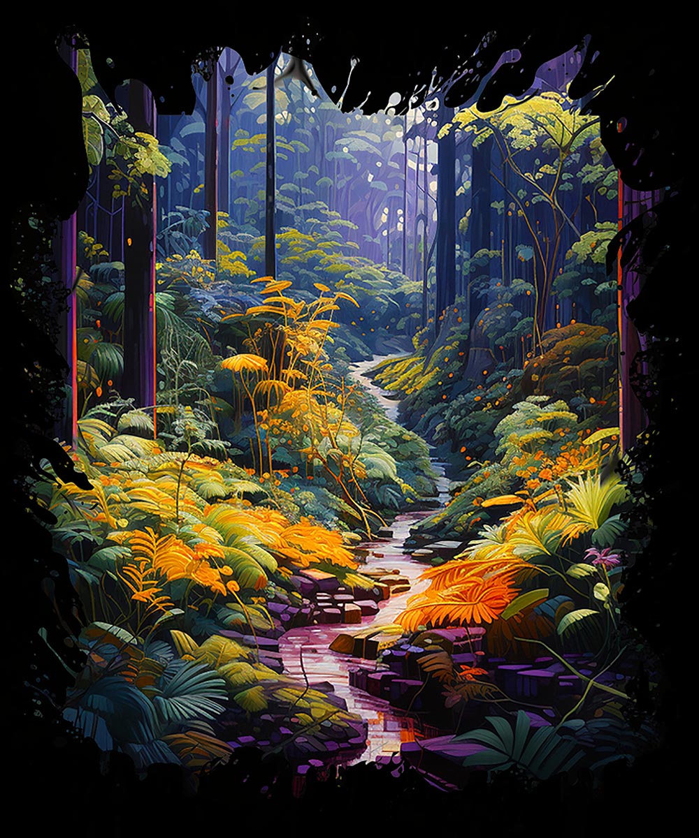 Peaceful Forest Landscape Fine Art