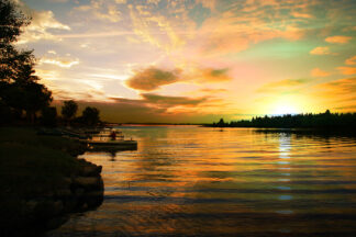 Perfect Sunset Lake - stock photos and royalty-free images