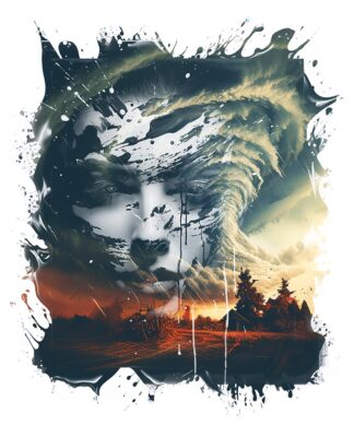 Tornado Woman Creative Concept Art