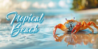 Tropical Beach - Small Sea Crab Photo