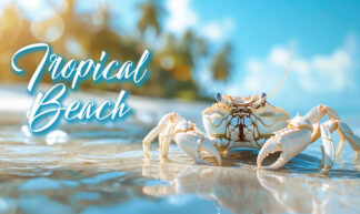 Tropical Beach - White Sea Crab Photo