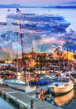 Urban Marina and Dock Photo Montage - stock photos and royalty-free images