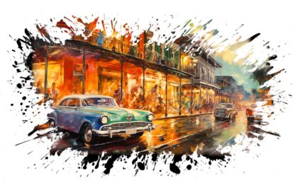 Vintage New Orleans Street Artwork