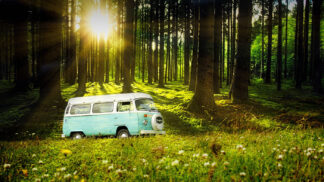 Vintage VW Camper Van Road Trip 04 - stock photos and royalty-free images