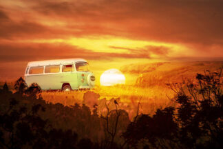 Vintage VW Camper Van Road Trip 05 - stock photos and royalty-free images